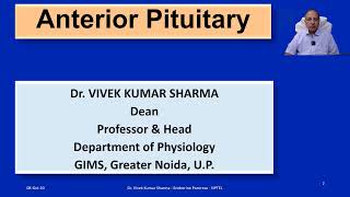 Physiology of Anterior Pituitary part I [upl. by Dammahom]