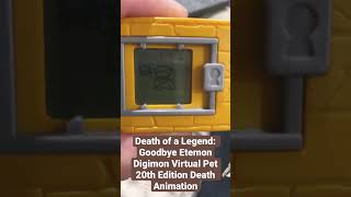 Digimon Bandai Original Digivice Virtual Pet Monster 20th Death Animation Goodbye Etemon [upl. by Artina]