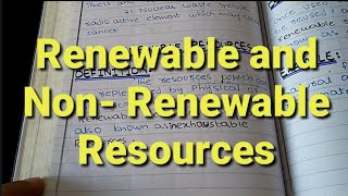 Renewable and NonRenewable Resources Lecture 5 XII Biology Chapter 13 [upl. by Jorge911]