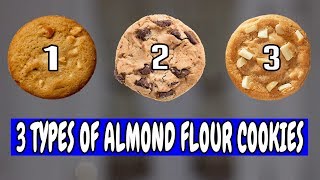 3 TYPES OF ALMOND FLOUR COOKIES IN KETO BAKING [upl. by Adnilec]