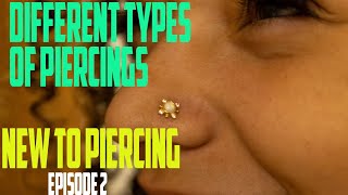 Different Piercing Types  New to Piercing EP02 [upl. by Katina846]