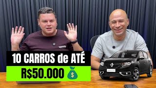 🔴 OS 10 MELHORES CARROS até R50000 USADOS BARATOS e FÁCEIS de MANTER [upl. by Haissem]