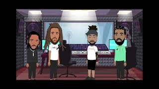 Kendrick Lamar vs Drake vs J cole how it started and ended full beef parody [upl. by Ayerdna27]