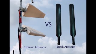 Internet Speed Comparison Between Stock Antenna and External Antenna on Tp Link Archer Mr 600 [upl. by Epps]