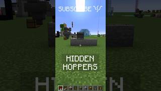 hide your base or stuff with a SECRET HOPPER DOOR  Redstone with PsiVolt minecraft redstone [upl. by Lisk536]