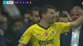 Mert Hakan Yandaş Kırmızı Kart KayserisporFenerbahçe 34  Tüm Hedefler ve Öne Çıkanlar [upl. by Petronilla501]