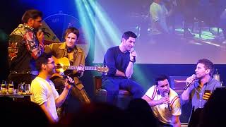 Tom Ellis Reeve Carney David Giuntoli Torrance Combs sing Hallelujah at Jibland 2018 [upl. by Yrod682]