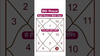 8th House in Birth Chart Kundli Mein Eight Houseastrologyhoroscopeshortstrendingbirthchart [upl. by Ellehcir]