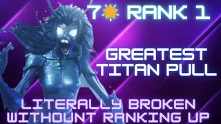 7 Star Rank 1 Shathra Gameplay  The Literally Broken Champion  Greatest Titan Pull  Mcoc [upl. by Hcirteid]