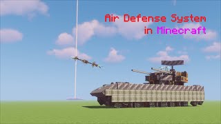 I built a SelfPropelled AntiAircraft System in Minecraft  Valkyrien Skies missile SPAA showcase [upl. by Ilohcin]