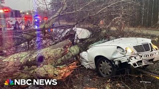 Monster storm system sparks deadly tornado outbreak in Gulf Coast and Southeast [upl. by Rocray]