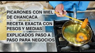 TE ENSEÑAMOS A PREPARAR PICARONES CON MIEL DE CHANCACA😱 PARA NEGOCIO 🤑streetfood cocina comida [upl. by Kcirredal]