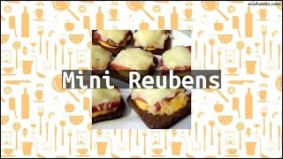 Recipe Mini Reubens [upl. by Tonneson289]