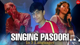 Singing Pasoori in 5 Languages Bengali Marathi amp more  Ali Sethi amp Shae Gill  Abhishek Toor [upl. by Dorsman949]