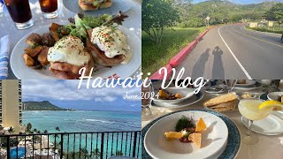 【Hawaii Vlog】ハワイ結婚式amp新婚旅行🕊️💍5泊7日で初ハワイを満喫🌴🌺｜ハレクラニ｜ミッシェルズ｜ダイヤモンドヘッド｜ブルーノートハワイ｜〜前編〜 [upl. by Tavy]