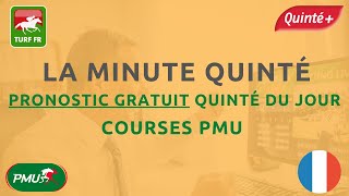 PRONOSTICS PMU GRATUIT DE LA MINUTE QUINTE DU JOUR JEUDI 4 JANVIER 2024 322444 [upl. by Burkle]