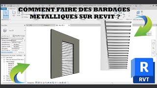 comment faire des bardages métalliques sur revit [upl. by Lihcox]