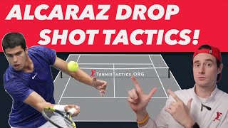 Alcaraz Drop Shot Tactic  Tennis Lesson [upl. by Bolitho]