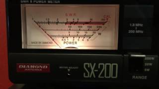 Diamond SX200 SWRWattmeter Demonstration [upl. by Oringa]