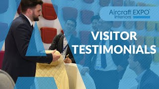 Aircraft Interiors Expo  More Visitor Testimonials  AIX 2022 [upl. by Ailimaj]