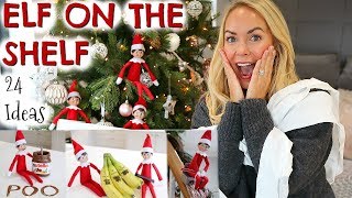 24 ELF ON THE SHELF IDEAS WHAT OUR CHEEKY ELF ON THE SHELF DID [upl. by Lonni]