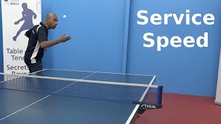 Variation of Speed  Serving  Table Tennis [upl. by Mullen]