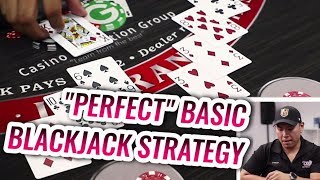 PERFECT Blackjack Basic Strategy  Blackjack Tutorial [upl. by Sajet749]