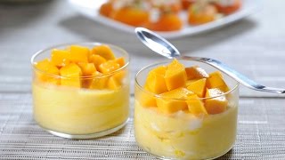 Mousse de mango  receta de postres fáciles [upl. by Farant]