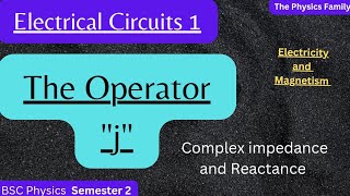 The Operator quot jquotComplex Impedance and ReactanceElectrical Circuits Electricity and Magnetism [upl. by Wenger]