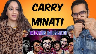 MEME MINATI  THE ULTIMATE CARRYMINATI MEME COMPILATION REACTION VIDEO [upl. by Hsenid]