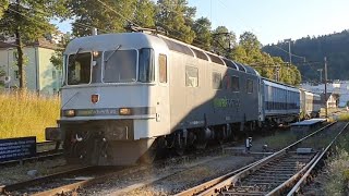 Railadventure Re 66 mit Schutzwagen einfahrt in WTOE [upl. by Laszlo]