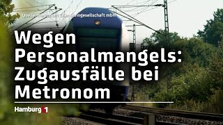 Personalmangel sorgt für Zugausfälle Metronom dünnt Fahrplan aus [upl. by Halvaard]