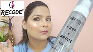 Recode Prep  Prime Fixer Right way to use makeup Fixer long lastng makeup setting spray [upl. by Juliane115]