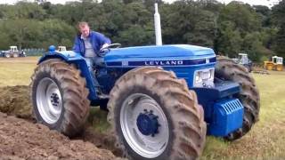 leyland and nuffield equal wheel tractors working very rare [upl. by Eiramit]