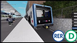 RER D Départ dun Z 20 900 à Créteil Pompadour  Train Roblox  Project RER [upl. by Junna]