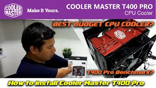 BEST BUDGET CPU COOLER  Cooler Master T400 Pro  Benchmarking Unboxing Review amp Installation [upl. by Yelime]