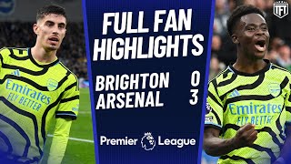 Arsena TOP Brighton 03 Arsenal Hightlights [upl. by Eladnyl]