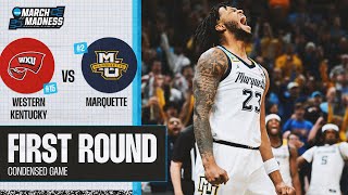 Marquette vs Western Kentucky  First Round NCAA tournament extended highlights [upl. by Stanwinn]