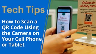 How to Scan QR code with the camera on your cell phone or tablet [upl. by Ringler]