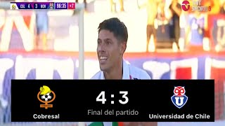 Cobresal 4 Vs 3 Universidad De Chile  Campeonato Betsson 2023  Fecha 29 [upl. by Nemad]