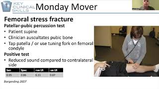 Patellar Percussion test for a femoral stress fracture [upl. by Elman]