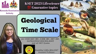 II GEOLOGICAL TIME SCALE II KSET Lifescience important topics [upl. by Starobin569]