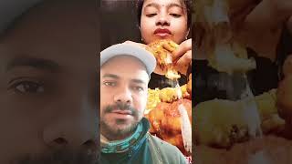 Bhai bahut sara chicken kha rahi hai Bandiyoutubeshorts chicken abhojpuri food trending [upl. by Nabla]