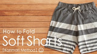 KonMari Method How to fold Soft shorts English edition [upl. by Farant]