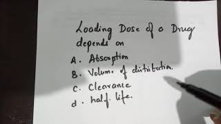 Loading dose and volume of distribution [upl. by Babita150]