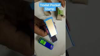 How to make Trodat Pocket Stamp  Trodat Pocket Printy 9513 trodat stamping shorts [upl. by Nilerual]