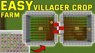 Easy Villager Crop Farm Minecraft bedrock BedrockMcpePs4Xbox [upl. by Emeline]