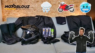 Les 10 équipements pour rouler sous le froid et la pluie l’hiver à moto par MATT Adventure [upl. by Odnomyar754]