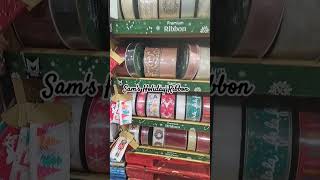 08152024 Sams Holiday Ribbon is out ribbon ribbonbows giftbasketideas diy cheftsdesigns [upl. by Bruno]