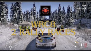 WRC8 The Official Game 2 Rally Races [upl. by Elleraj]